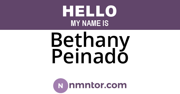 Bethany Peinado