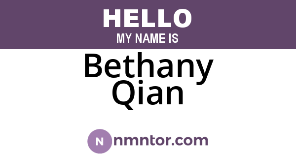 Bethany Qian