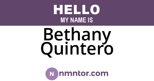 Bethany Quintero
