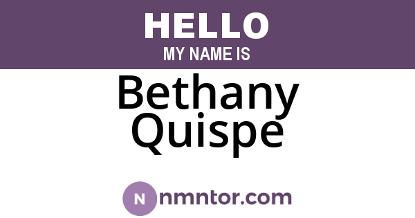 Bethany Quispe