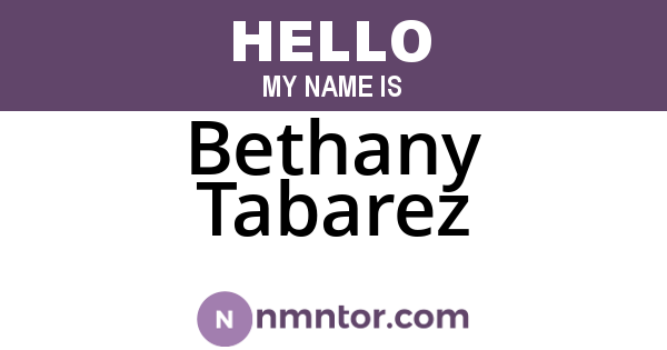 Bethany Tabarez