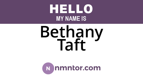 Bethany Taft