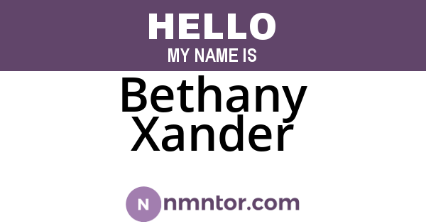 Bethany Xander