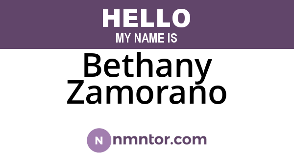 Bethany Zamorano