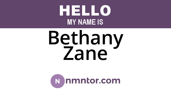 Bethany Zane