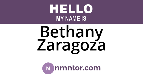 Bethany Zaragoza