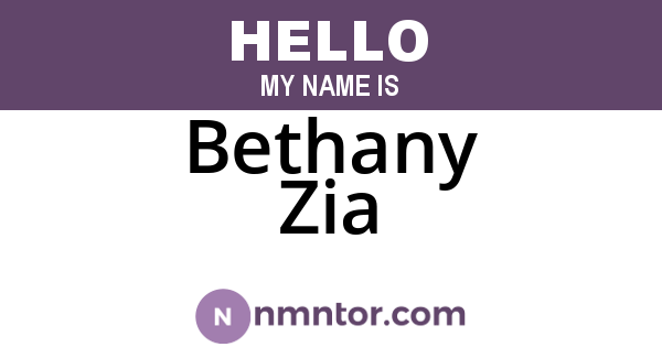 Bethany Zia