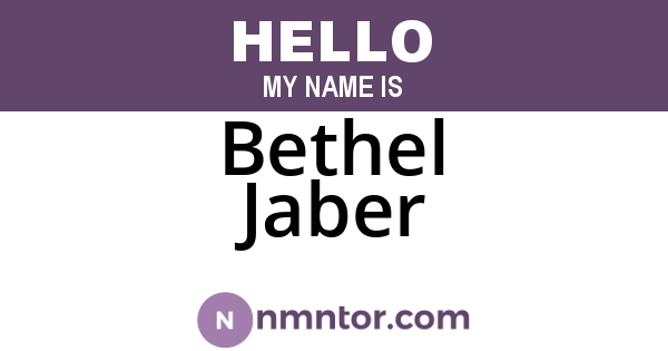Bethel Jaber