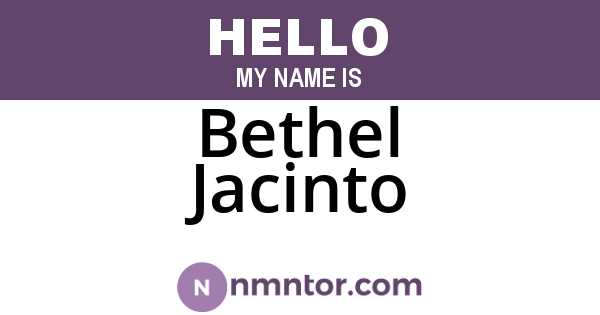 Bethel Jacinto