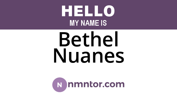 Bethel Nuanes
