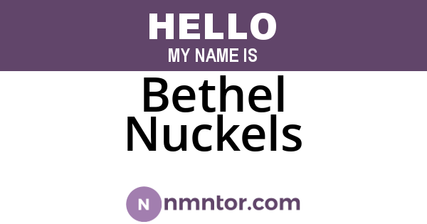 Bethel Nuckels