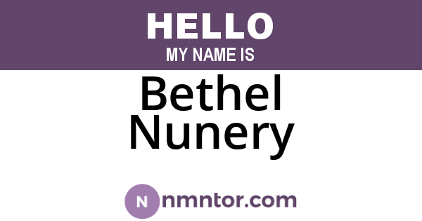 Bethel Nunery