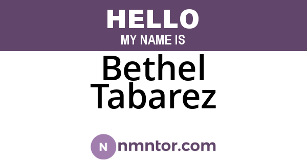 Bethel Tabarez