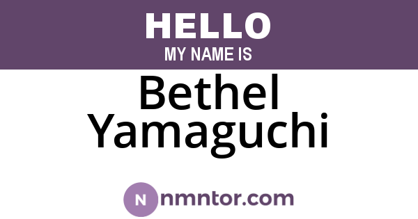 Bethel Yamaguchi