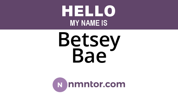 Betsey Bae