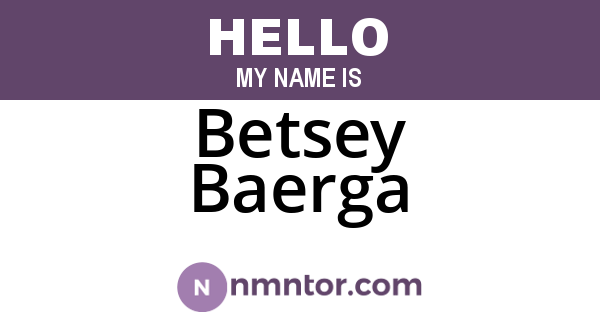 Betsey Baerga