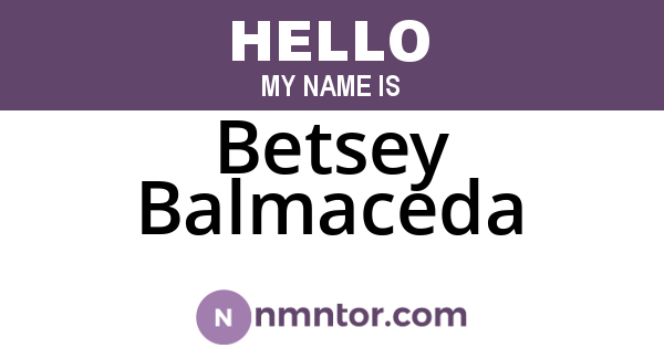 Betsey Balmaceda