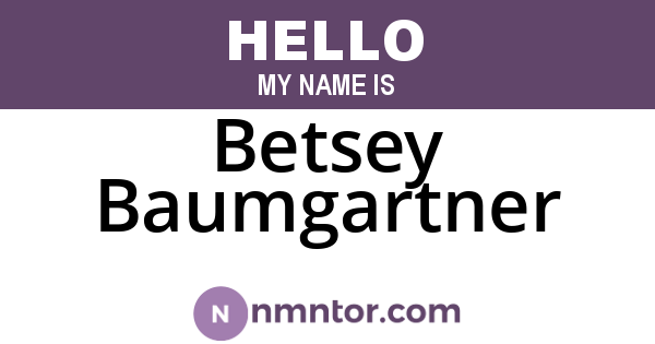 Betsey Baumgartner