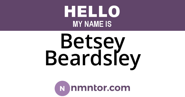 Betsey Beardsley