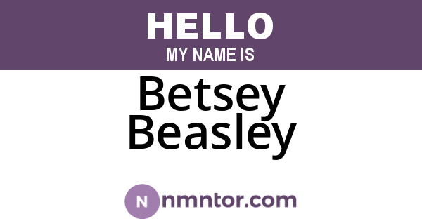 Betsey Beasley