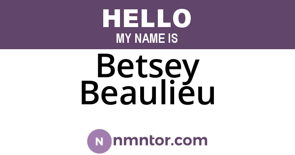 Betsey Beaulieu