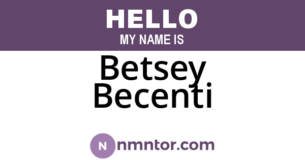 Betsey Becenti