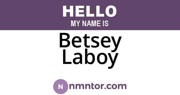 Betsey Laboy