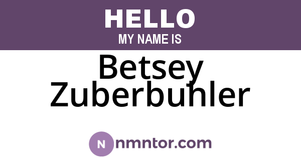 Betsey Zuberbuhler
