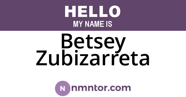 Betsey Zubizarreta
