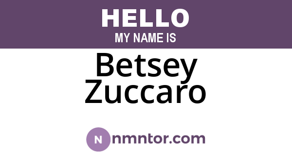 Betsey Zuccaro