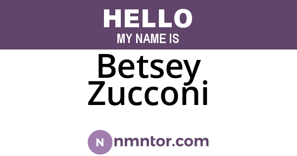 Betsey Zucconi