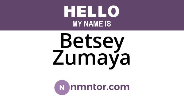 Betsey Zumaya