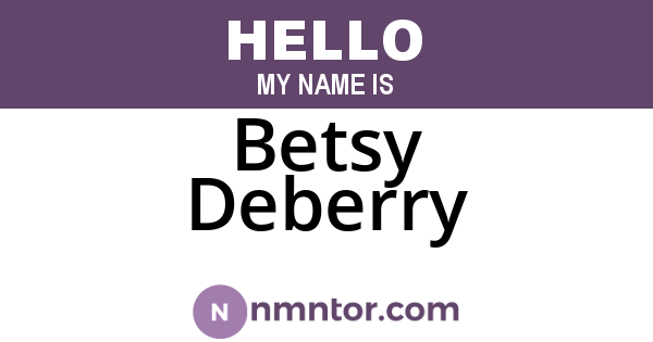 Betsy Deberry