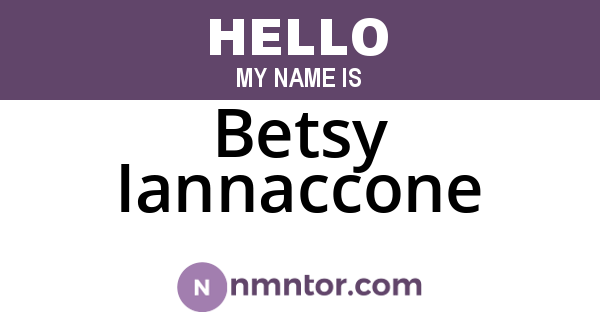 Betsy Iannaccone