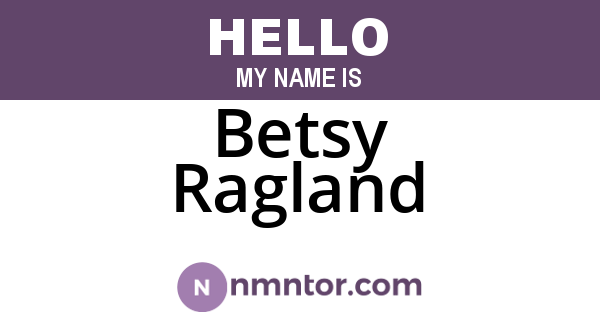 Betsy Ragland