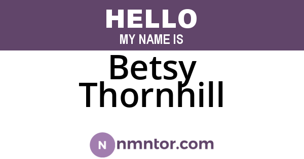 Betsy Thornhill