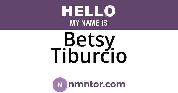 Betsy Tiburcio