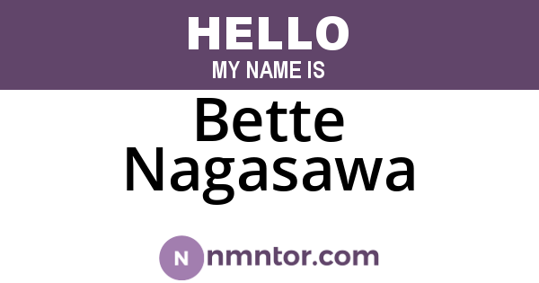 Bette Nagasawa