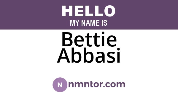 Bettie Abbasi