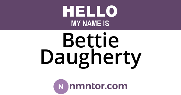 Bettie Daugherty