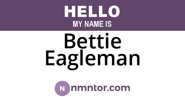 Bettie Eagleman