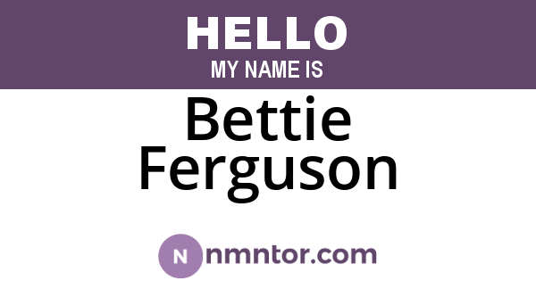 Bettie Ferguson