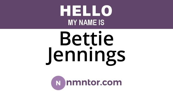 Bettie Jennings