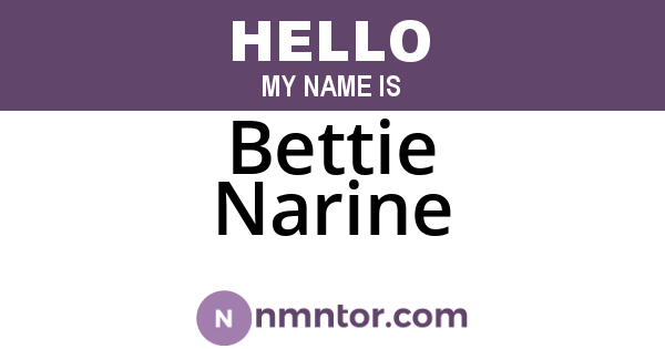 Bettie Narine
