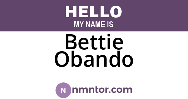 Bettie Obando