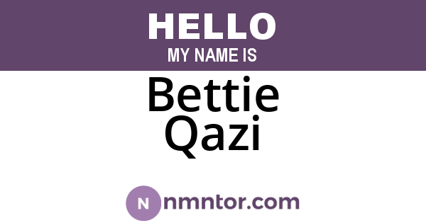 Bettie Qazi