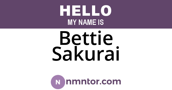Bettie Sakurai