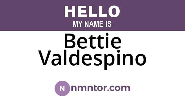 Bettie Valdespino