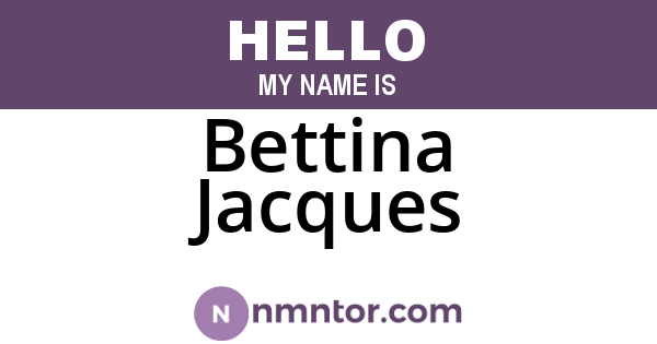 Bettina Jacques