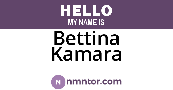 Bettina Kamara